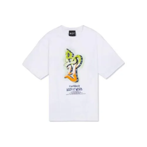BOY JUNIOR Белый Мужской T-Рубашки
