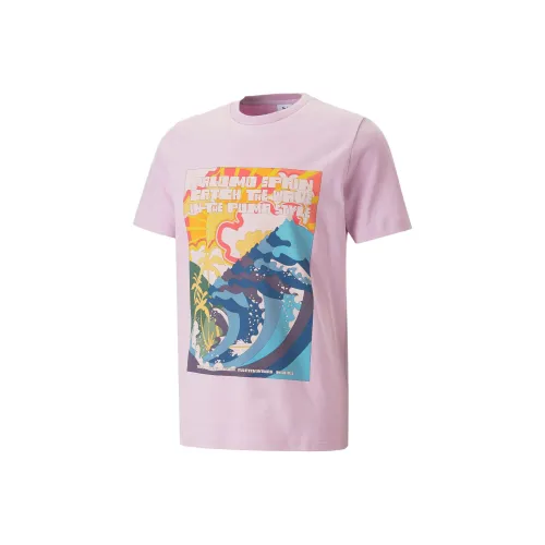 Puma X Palomo Joint Series Лаванда Розовый Унисекс Футболка