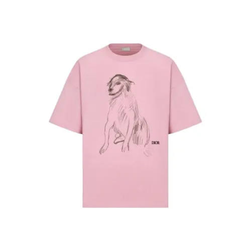 DIOR Розовые Мужские T-рубашки