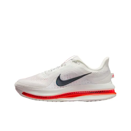 Nike Pegasus Premium Slip-on Устойчивый к истиранию Низкий Топ Беговые кроссовки Унисекс Белый Красный