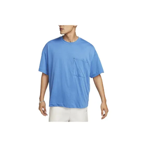 nike SPORTSWEAR TECH PACK Dri Fit SHORT SLEEVE TOP T Рубашка Мужская Звездно-синяя