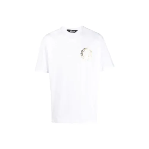 Just Cavalli Белая Мужская T-Рубашка