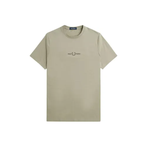 FRED PERRY Серый Мужской T-Рубашки