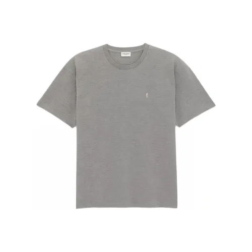 SAINT LAURENT T-рубашка мужская серая