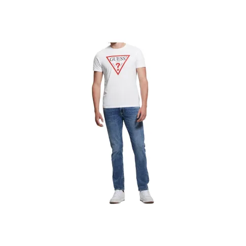 GUESS Classic Logo Icon Tee T-Shirt Мужская Белая