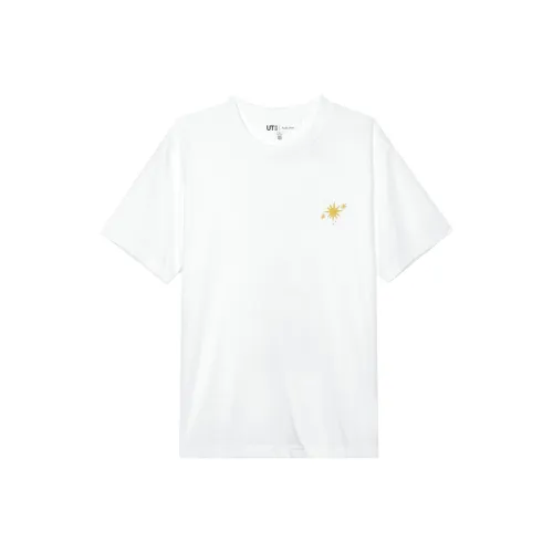 UNIQLO Белая унисекс футболка