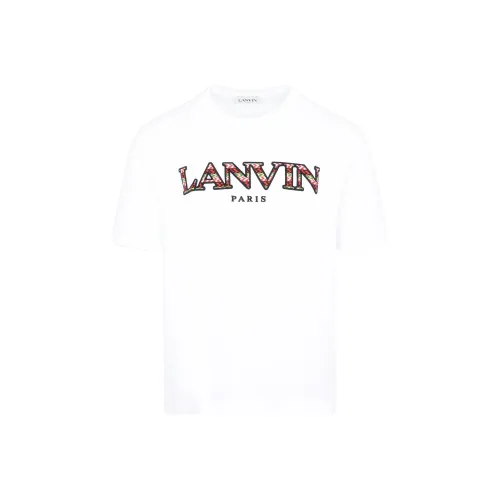 Lanvin Белая Мужская T-Рубашка