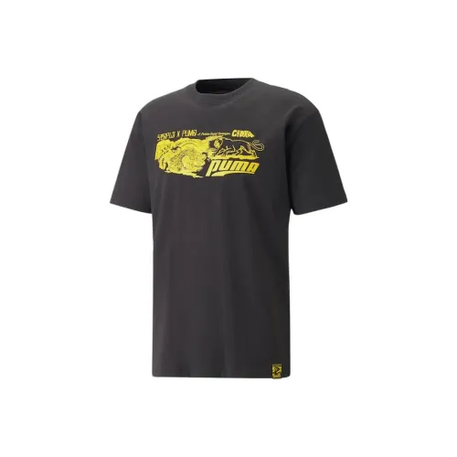 PUMA X STAPLE Co Бренд Серый Мужской T-Рубашки