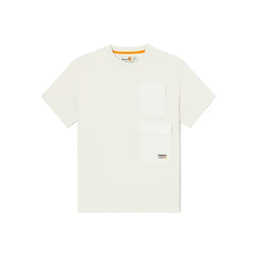 Timberland T-Shirt Мужская Винтажная Белая