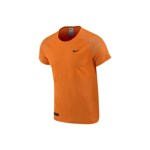 Nike Бег Т-Рубашка Мужская Ярко-Оранжевая