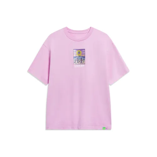 LiNing x Steven Harrington T-Shirt Unisex Early Lotus Pink