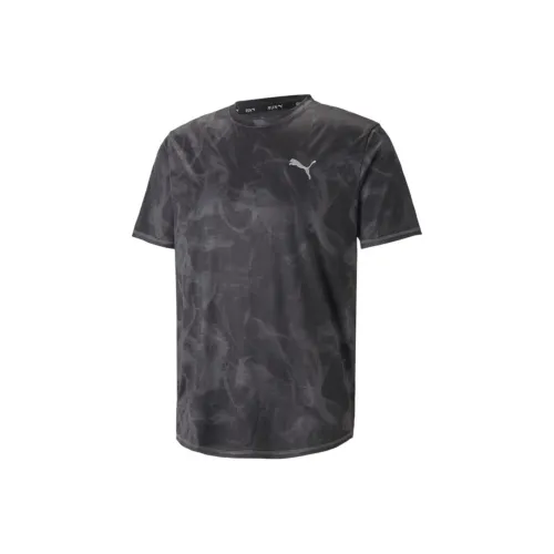 PUMA RUN FAVORITE AOP T-Shirt Мужской Черный