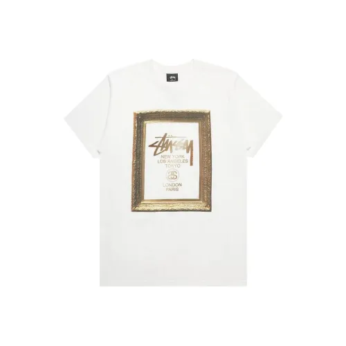 Stussy Белый Мужской T-Рубашки