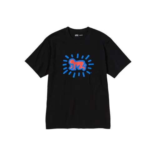 UNIQLO Черная унисекс футболка