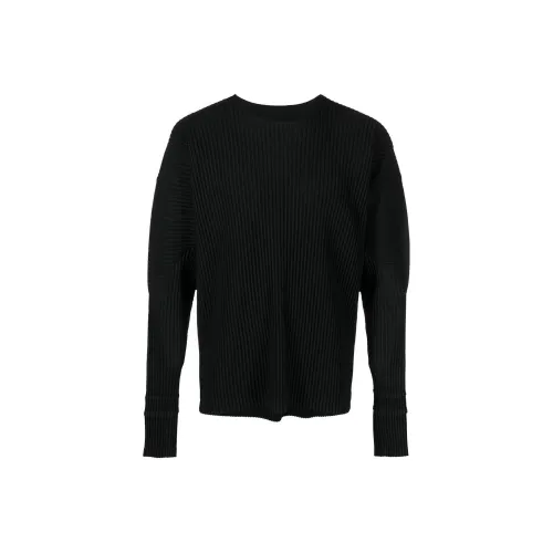 Homme Plissé Issey Miyake Черные Мужские Рубашки