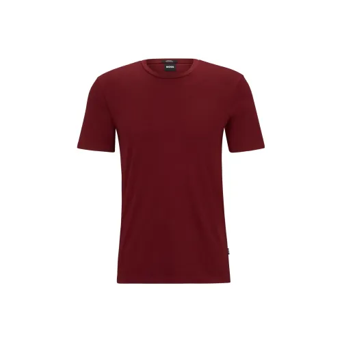 Hugo Boss Темно-красные Мужские T-рубашки