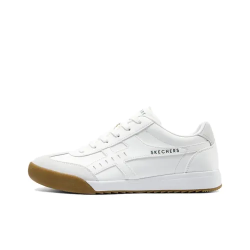 Skechers Уличные Скейтборд Кроссовки Низкие Белые Мужские