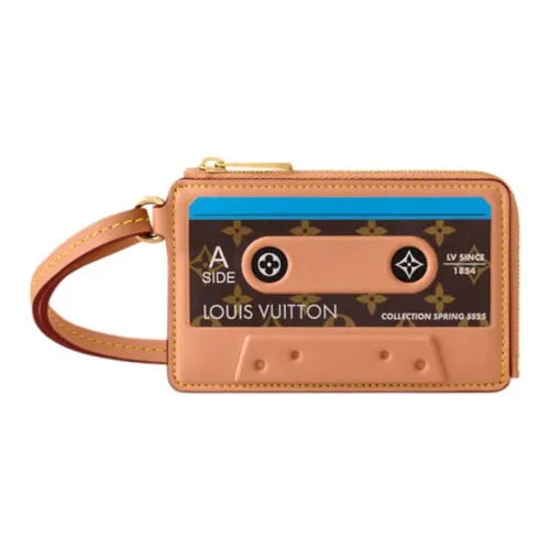 LOUIS VUITTON Коровья кожа с монограммой цвет холста держатель для карт стандартный мужской апельсин