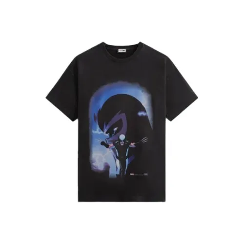 Kith X Marvel SS23 Co Branded SERIES Черные Унисекс T-рубашки