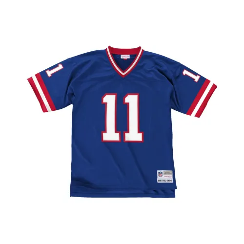 Mitchell Ness Blue Men's T-Shirts Mitchell Ness Синие Мужские Футболки