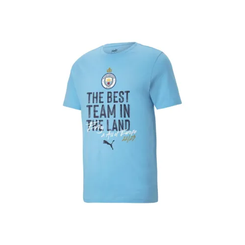PUMA Светло-синие Мужские T-рубашки