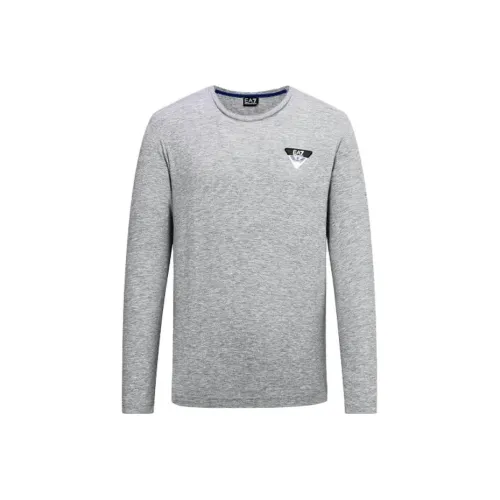 EMPORIO ARMANI EA7 T Рубашка Мужская Серого цвета