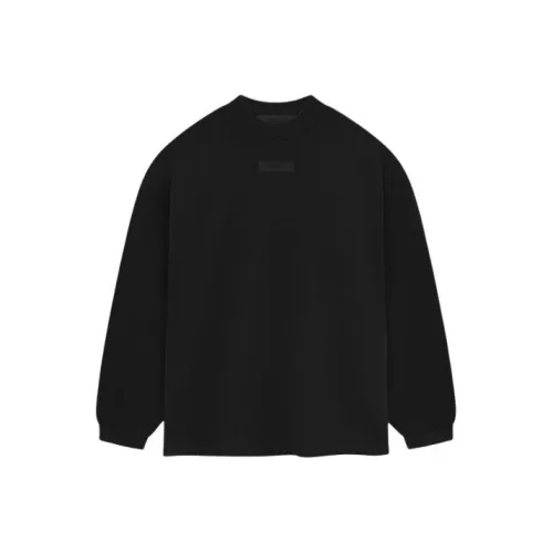 Fear of God Essentials SS24 Drop2 Longsleeve Рубашка T Рубашка Мужская Глубокий черный Глубокий черный