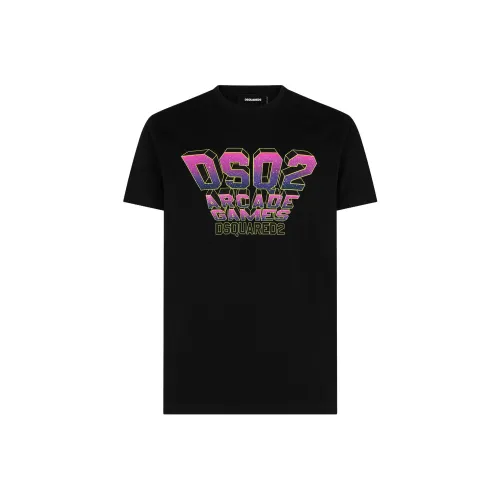 DSQUARED 2 Черные Мужские T-Рубашки