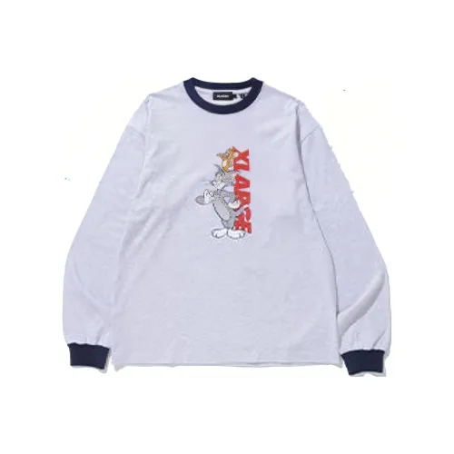 XLARGE совместная модель x Tom and Jerry T-рубашка унисекс серого цвета