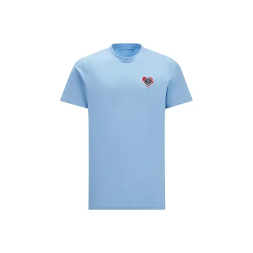MONCLER SS24 Мужские Синие T-рубашки