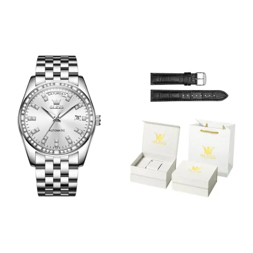 OLEVS Radiant Collection Механические часы Мужские часы Белый циферблат