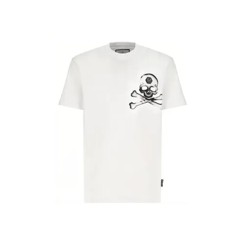 PHILIPP PLEIN Белая Мужская T-Рубашка