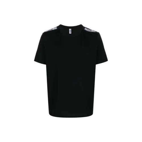 MOSCHINO Мужские черные T-рубашки