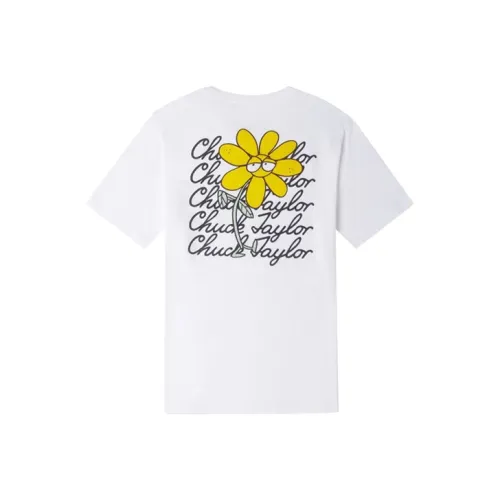 Конверс Script Star T-Shirt Унисекс Белый