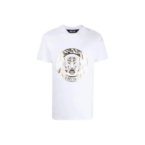 Just Cavalli Белая Мужская T-Рубашка