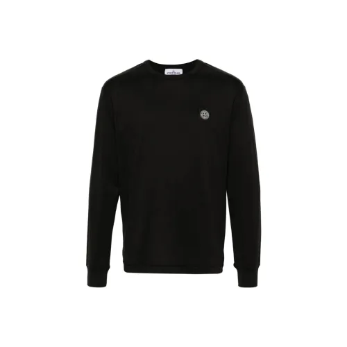 STONE ISLAND Мужские черные T-рубашки