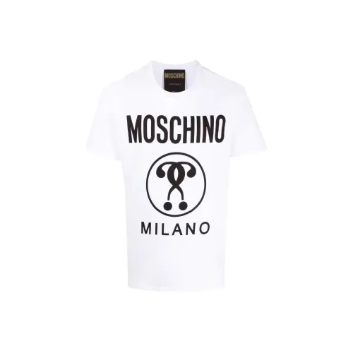 MOSCHINO Белая Мужская T-Рубашка