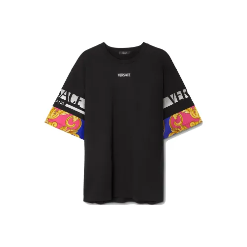VERSACE Мужские черные T-рубашки