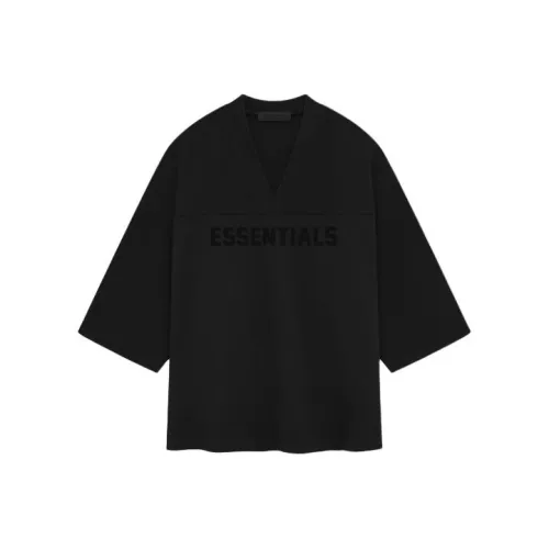 Fear of God Essentials SS24 Drop2 Football Tee T-Shirt Мужская Глубокий Черный Глубокий Черный