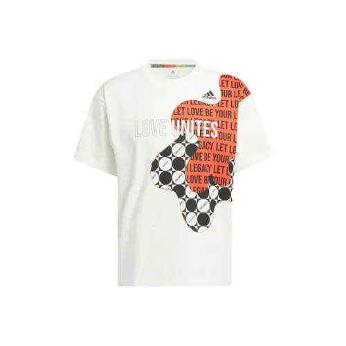 Adidas Белая Унисекс Футболка