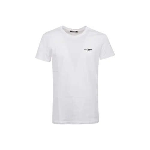 BALMAIN Белая Мужская T-рубашка
