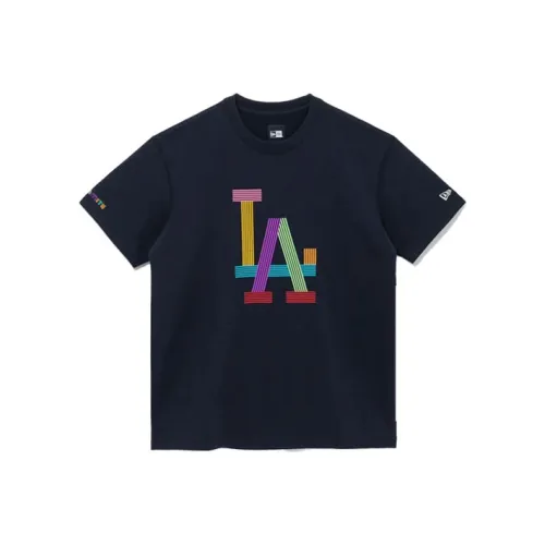 New Era Морской синий Унисекс Футболка