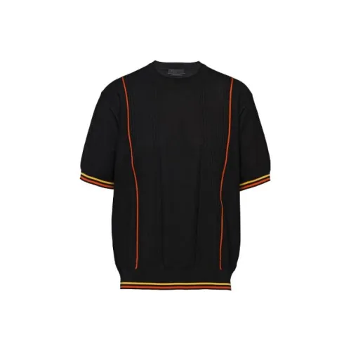 PRADA Мужские черные T-рубашки