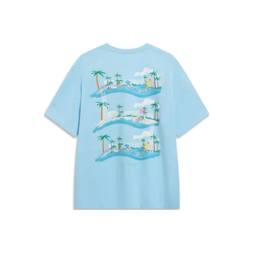 LINING Sports Trend Series T-Shirt Унисекс Ice Refreshing Blue