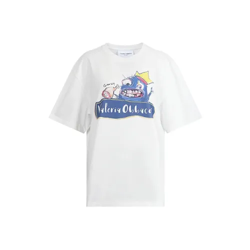 Valeria Obbaco Белая унисекс футболка
