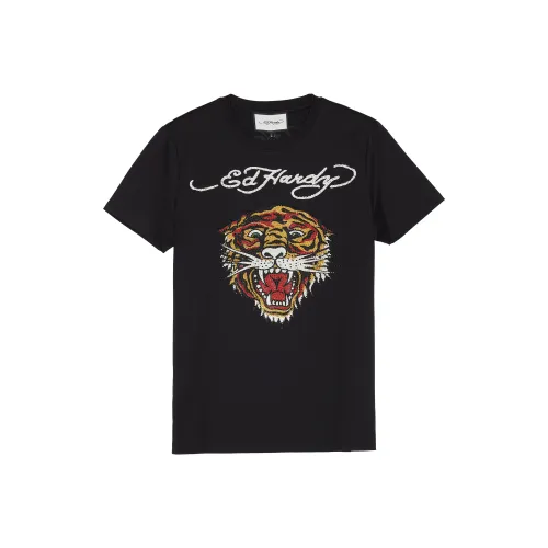 Ed Hardy Черные Мужские T-Рубашки
