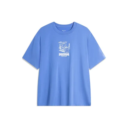 LiNing x Disney T-Shirt Мужской Радужный Синий