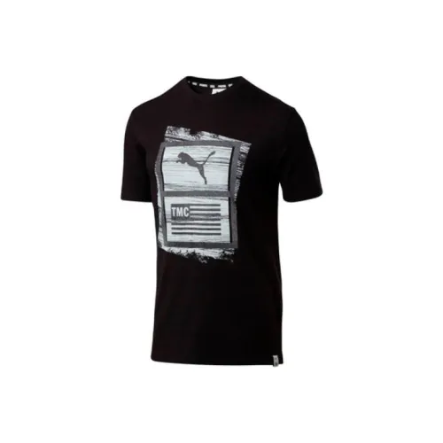 PUMA X TMC MARATHON Черная мужская футболка с коротким рукавом