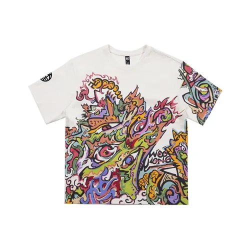 WOOKONG Белая унисекс футболка