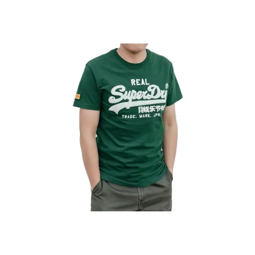 SUPERDRY Зеленые Мужские Футболки